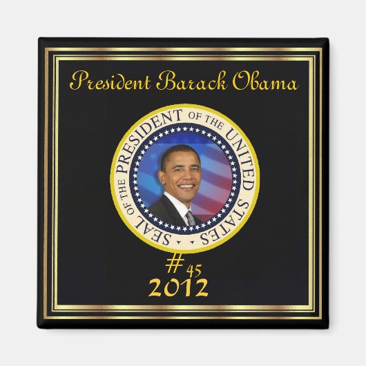 WIEDERWACHSENPRÄSIDENT OBAMA 2012 MAGNET (Vorne)