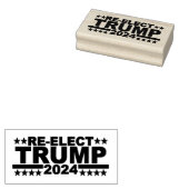 WIEDERWAHL DONALD TRUMP 2024 BRIEFMARKE WOOD ART GUMMISTEMPEL (Stempel)