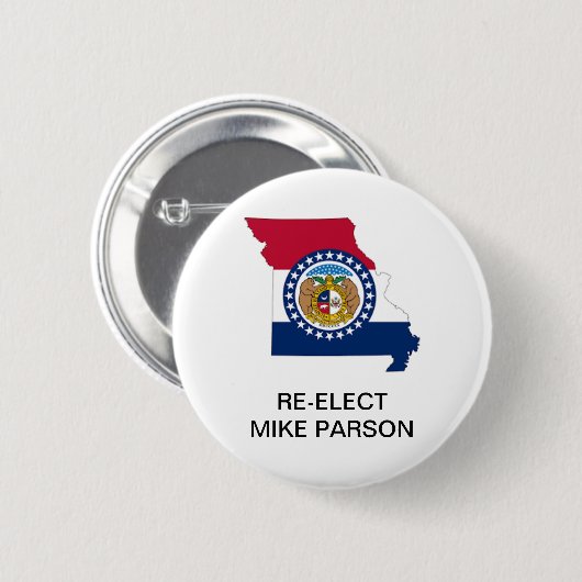WIEDERWAHL MISSOURI GOVERNOR MIKE PARSON 2020 BUTTON (Vorne & Hinten)