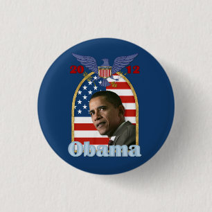 Wiederwahl von Barack Obama für 2012 Button