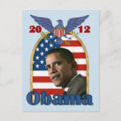 Wiederwahl von Barack Obama für 2012 Postkarte (Vorderseite)
