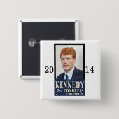 Wiederwahl von Joseph P. Kennedy, III Button (Vorne & Hinten)