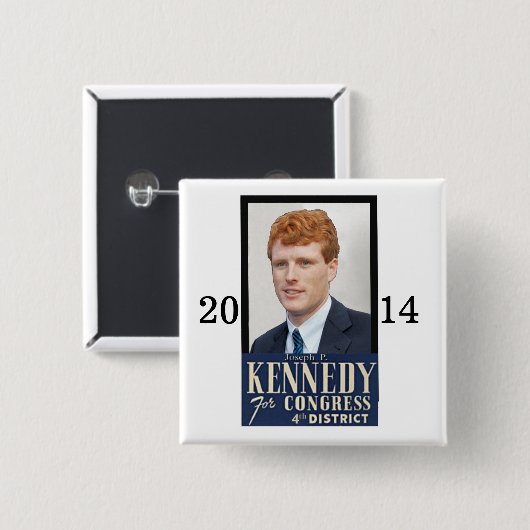 Wiederwahl von Joseph P. Kennedy, III Button (Vorne & Hinten)