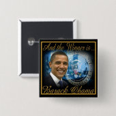Wiederwahl von Präsident Obama 2012 Button (Vorne & Hinten)