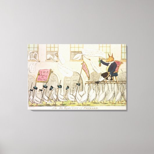 Wiederwahl von Reynard oder Fox Leinwanddruck (Vorderseite)