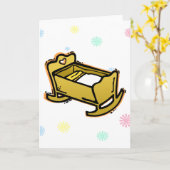 Wiege Karte (Gelbe Blume)