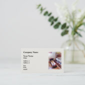 Wiege mit Quilt Visitenkarte (Stehend Vorderseite)