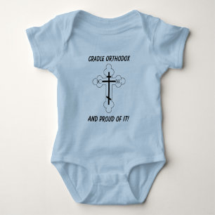 Wiege orthodox und stolz auf sie! baby strampler