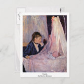 Wiege von Berthe Morisot Postkarte (Vorne/Hinten)