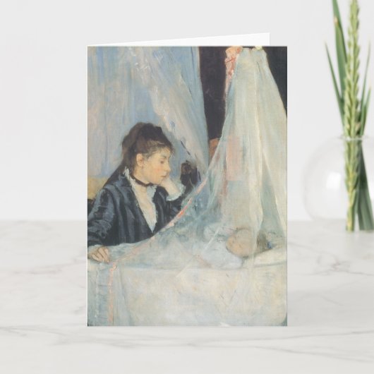Wiege von Berthe Morisot, Vintager Impressionismus Karte (Vorderseite)
