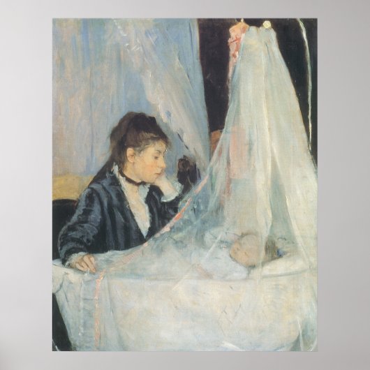 Wiege von Berthe Morisot, Vintager Impressionismus Poster (Vorne)
