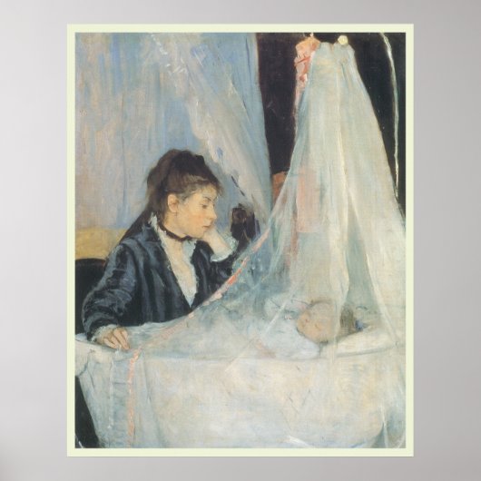 Wiege von Berthe Morisot, Vintager Impressionismus Poster (Vorne)