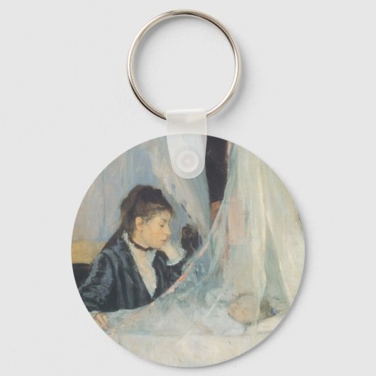 Wiege von Berthe Morisot, Vintager Impressionismus Schlüsselanhänger (Vorderseite)