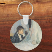 Wiege von Berthe Morisot, Vintager Impressionismus Schlüsselanhänger (Vorderseite)
