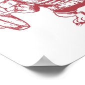 Wiegen Sie ab oder gehen Sie auf Zuhause Mops Poster (Ecke)