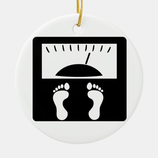 Wiegende Skalen Keramik Ornament (Vorne)