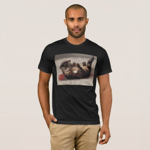 Wiegenlied der Katze, Eine Katze spielt mit einem  T-Shirt