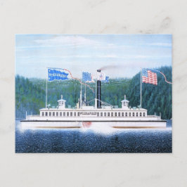 Wiehawken Dampffähre 1868 Postkarte