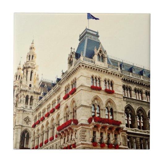 Wien Architektur Fliese (Vorderseite)