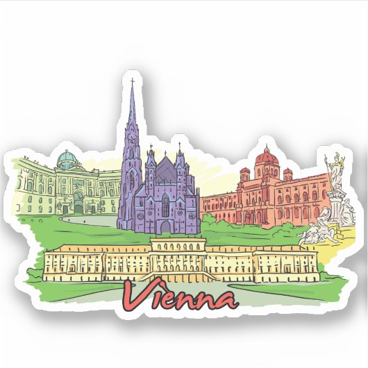Wien Aufkleber (Vorderseite)