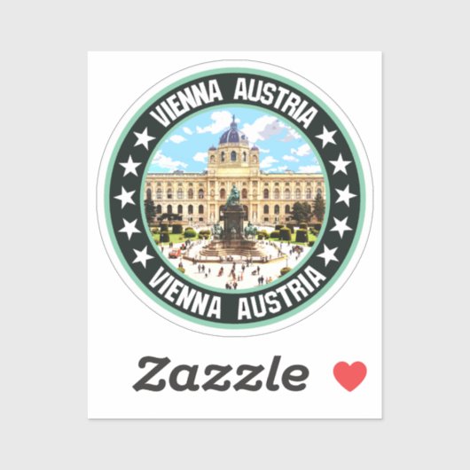 Wien Aufkleber (Blatt)