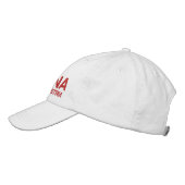 Wien, Austrai* Weiße Baseballkappe Bestickte Kappe (Links)
