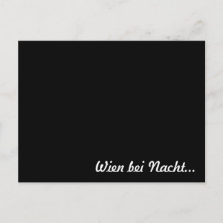 "Wien bei Nacht" Spaß Postkarte