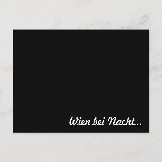 "Wien bei Nacht" Spaß Postkarte (Vorderseite)