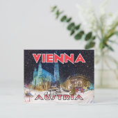 Wien, Besuch Österreich Postkarte (Stehend Vorderseite)