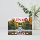 Wien, Besuch Österreich Postkarte (Stehend Vorderseite)