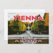 Wien, Besuch Österreich Postkarte (Vorne/Hinten)