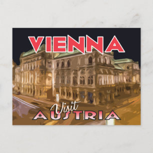 Wien, Besuch Österreich Postkarte