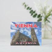 Wien, Besuch Österreich Postkarte (Stehend Vorderseite)