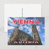Wien, Besuch Österreich Postkarte (Vorne/Hinten)