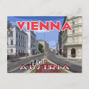 Wien, Besuch Österreich Postkarte