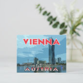 Wien, Besuch Österreich Postkarte (Stehend Vorderseite)