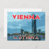 Wien, Besuch Österreich Postkarte (Vorne/Hinten)