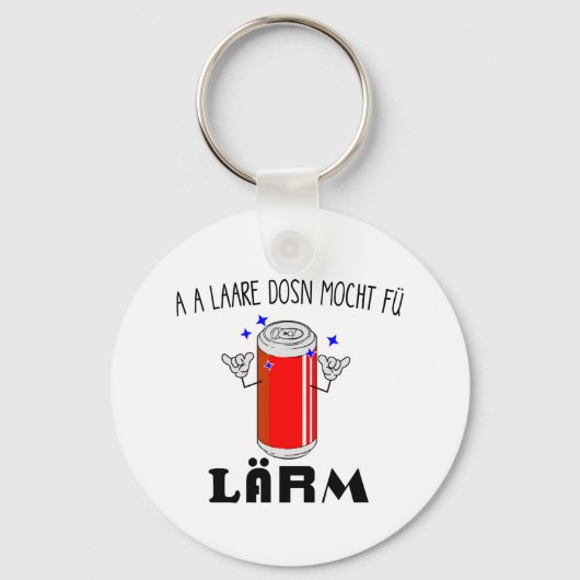 Wien Dialekt Eine leere Dose Sarkasmus Schlüsselanhänger (Vorderseite)