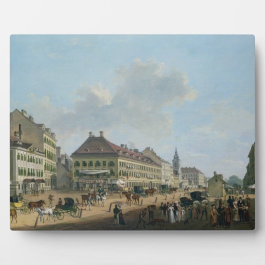 Wien, die Promenade, 1824 (Öl auf Leinwand) Fotoplatte (Vorderseite)