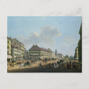 Wien, die Promenade, 1824 (Öl auf Leinwand) Postkarte
