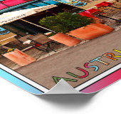 Wien - Farbenfroher Park Prater Poster (Ecke)