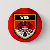 Wien-Flagge Button (Vorderseite)