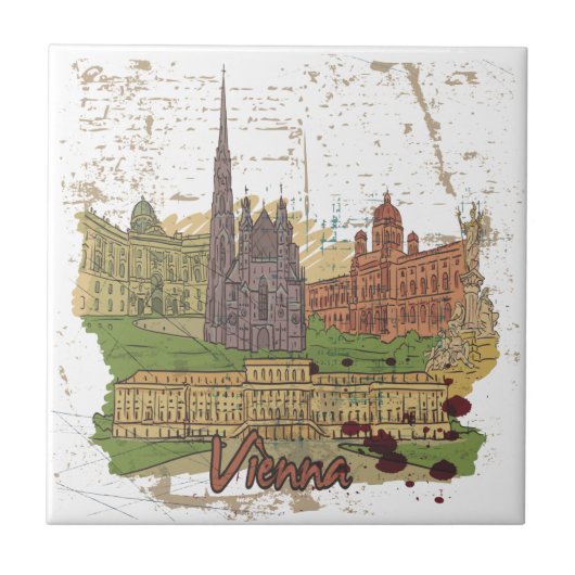 Wien Fliese (Vorderseite)