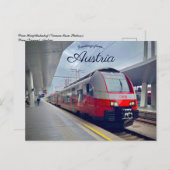 Wien Hauptbahnhof Vienna Main Station Austria  Postkarte (Vorne/Hinten)