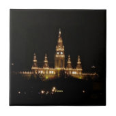Wien in der Nacht Fliese (Vorderseite)