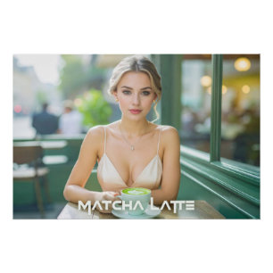 WIEN - KAFFEEHAUS - MATCHA LATTE POSTER
