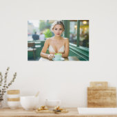 WIEN - Kaffehaus - MATCHA LATTE Poster (Küche)