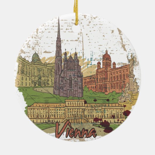 Wien Keramik Ornament (Hinten)