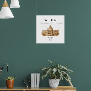 Wien Kunsthistorisches Museum Name & Jahr Poster