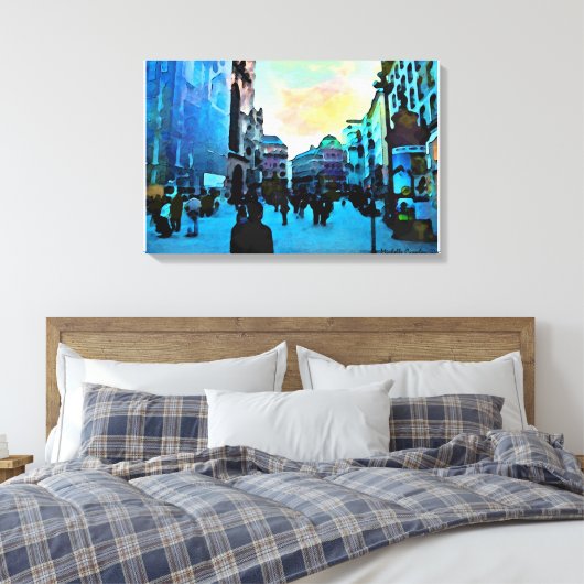 Wien Leinwanddruck (Insitu (Schlafzimmer))